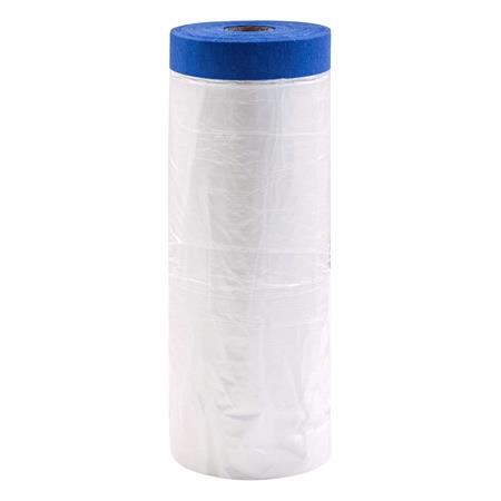 ROLLINGDOG PAINTERS SHIELD Blue Pretaped Masking Film, 33m x 110cm
