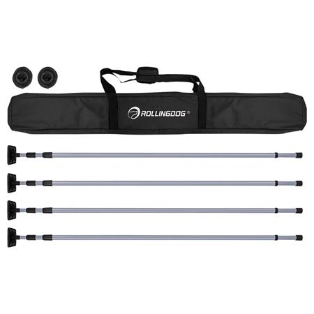 Rollingdog Dust Barrier Poles, 1.4 3.3m (4 Piece)