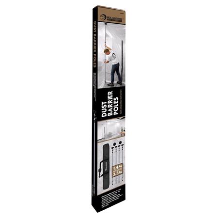 Rollingdog Dust Barrier Poles, 1.4 3.3m (4 Piece)