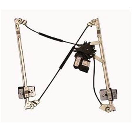 Front Left Electric Window Regulator (with motor, one touch operation) for FORD GALAXY (WGR), 1995 2006, 4 Door Models, One Touch Version, motor has 6 or more pins