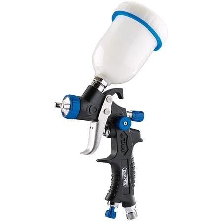 Draper 09709 Gravity Feed HVLP Composite Body Air Spray Gun, 100ml