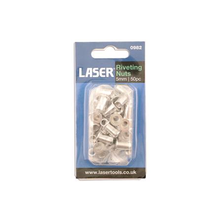 LASER 0982 Riveting Nuts   5.0mm   Pack Of 50