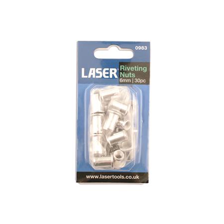 LASER 0983 Riveting Nuts   6.0mm   Pack Of 50