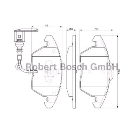 Bosch Front Brake Pads (Full set for Front Axle)