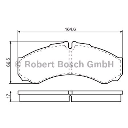 Bosch Front Brake Pads (Full set for Front Axle)