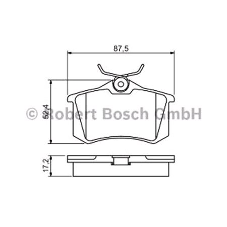 Bosch Rear Brake Pads (Full set for Rear Axle)