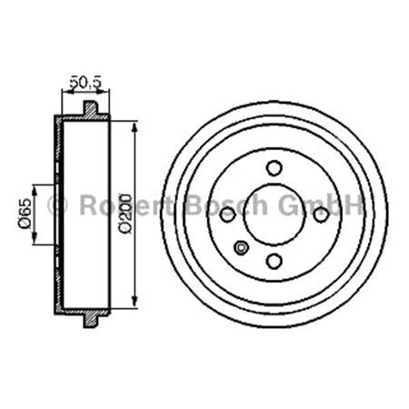 Bosch Brake Drum   0986477106