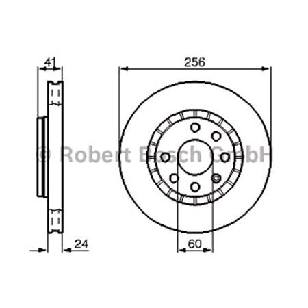Bosch Front Axle Brake Discs (Pair)   0986478327