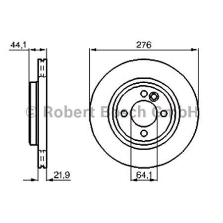 Bosch Front Axle Brake Discs (Pair)   Diameter: 276mm   0986478606