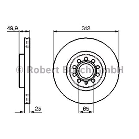 Bosch Brake Discs (Pair)   0986479058