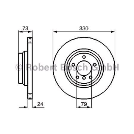 Bosch Front Axle Brake Discs (Pair)   Diameter: 330mm   0986479215