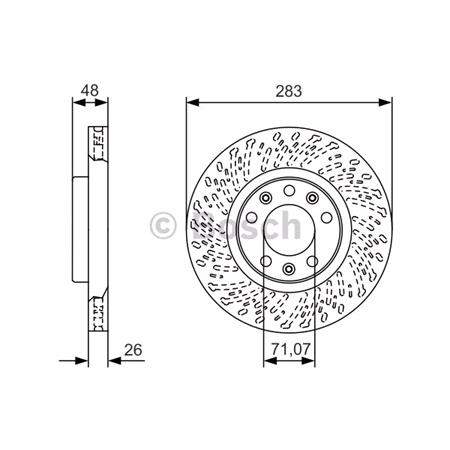 Bosch Front Axle Brake Discs (Pair)   Diameter: 283mm   0986479C35