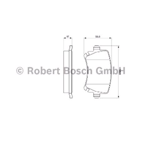 Bosch Rear Brake Pads (Full set for Rear Axle)