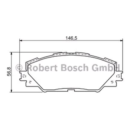 Bosch Front Brake Pads (Full set for Front Axle)   0986494174