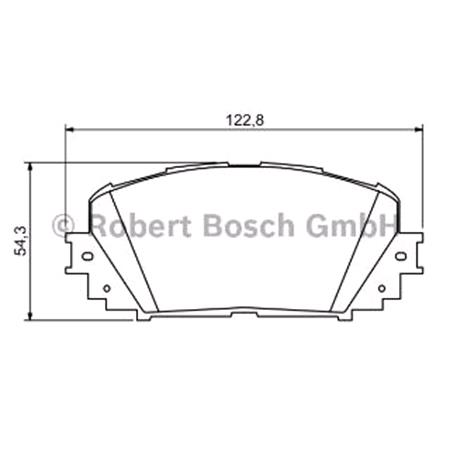 Bosch Front Brake Pads (Full set for Front Axle)