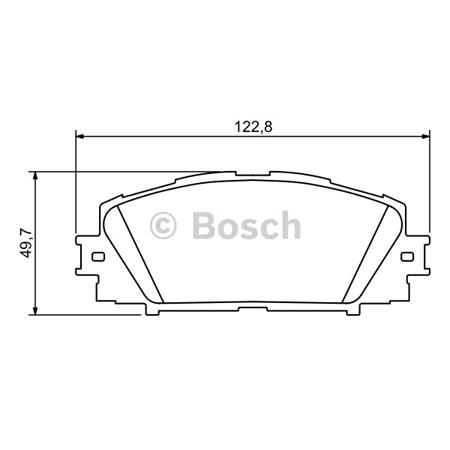 Bosch Front Brake Pads (Full set for Front Axle)