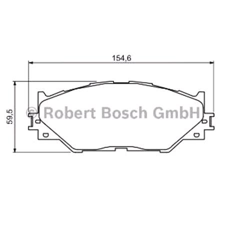 Bosch Front Brake Pads (Full set for Front Axle)   0986494316