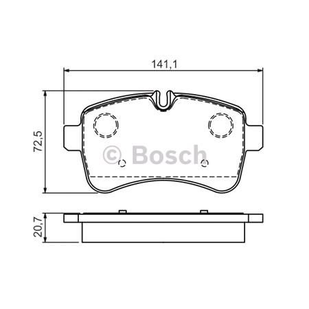 Bosch Rear Brake Pads (Full set for Rear Axle)