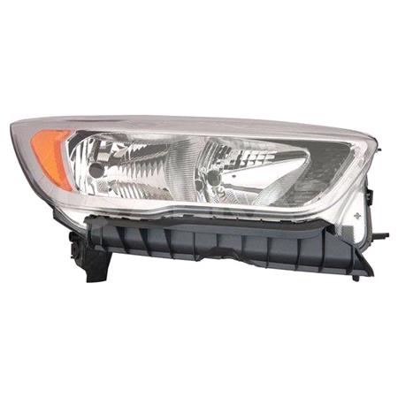 Right Headlamp (Takes H7 / H15 Bulbs, Chrome Bezel, Zetec Models, Supplied With Bulbs, Original Equipment) for Ford KUGA 2017 2020