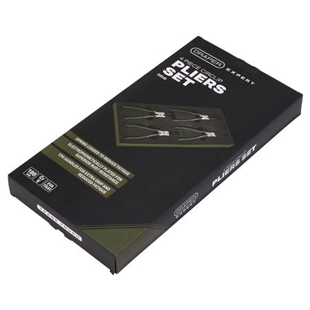 Draper Expert 09930 Circlip Pliers Set in EVA Foam Tray, 180mm (4 Piece)