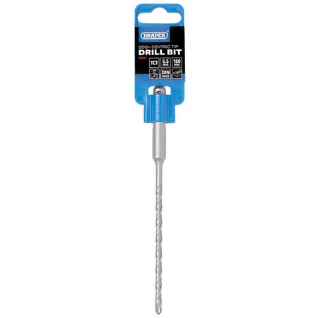 Draper 09966 SDS Plus Centric Tip Drill Bit, 5.5 x 160mm