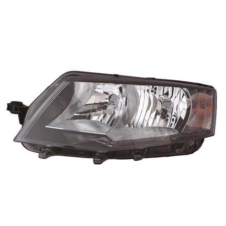 Left Headlamp (Halogen, Takes H7 / H15 Bulbs, Supplied With Motor) for Skoda OCTAVIA 2013 on
