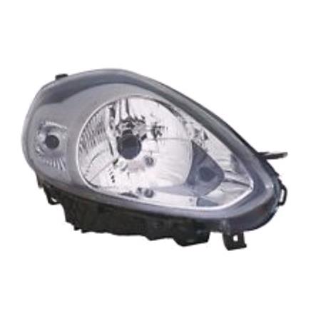 Right Headlamp (Halogen, Takes H4 Bulb) for Fiat PUNTO EVO 2010 on