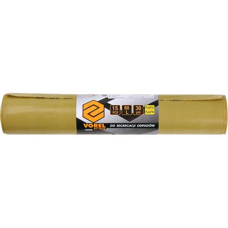 WASTE BAGS FOR PLASTIC 60L 15PCS