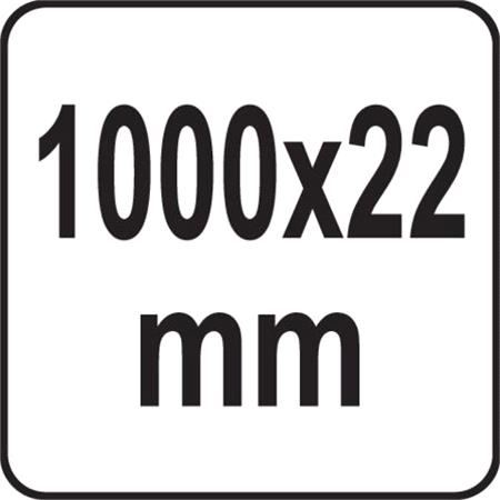 HEXAGONAL WRECKING BAR 1000 X 22 MM