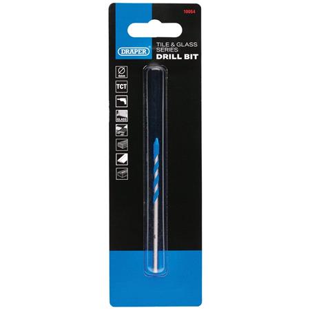 Draper 10054 TCT Tile and Glass Drill Bit, 4.0 x 79mm