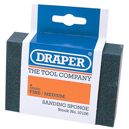 Draper 10106 Fine   Medium Grit Flexible Sanding Sponge