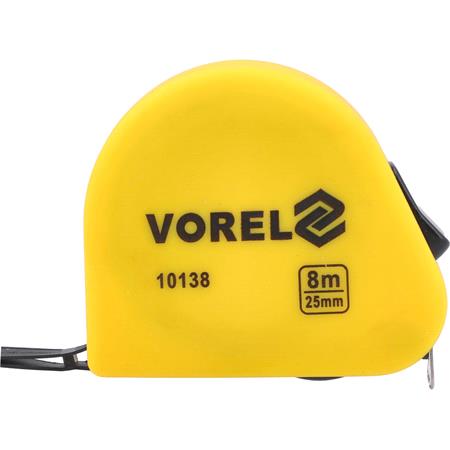 MEASURING TAPE YELLOW SOFT 8Mx25MM