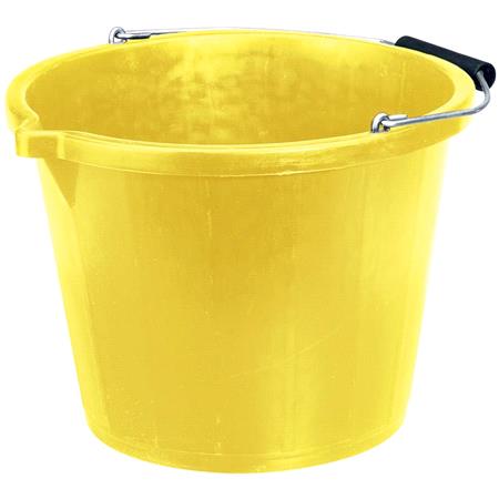 Draper 10636 Bucket   Yellow (14.8L)