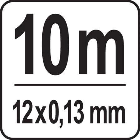 INSULATION TAPE 0.13MM 12MMx10M BLACK