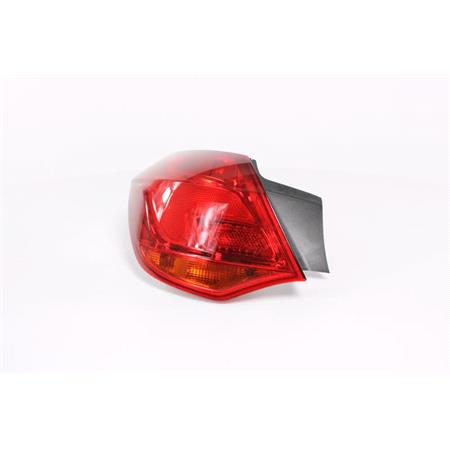 Left Rear Lamp (Outer, On Quarter Panel, 5 Door Hatchback, Standard Red, Supplied Without Bulbholder) for Vauxhall ASTRA Mk VI 2010 on