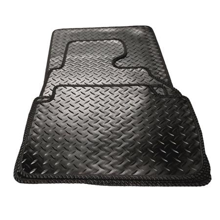 Rubber Tailored Car Floor Mats in Black for Nissan Qashqai 2014 Onwards