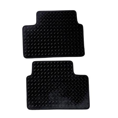 Rubber Tailored Car Mats in Black for Vauxhall Astra GTC Mk VI 2011 2015   4 Piece   2 Clips In Driver and Passenger Mats