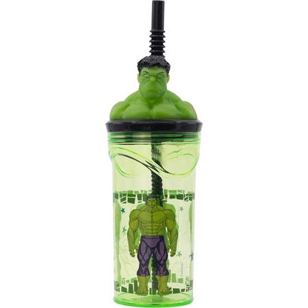 The Incredible Hulk 3D Figurine Tumbler Cup   360ml