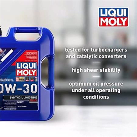 Liqui Moly 0W 30 A5/B5 Synthoil Longtime Plus Engine Oil   5 Litres