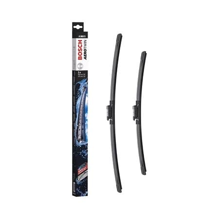 BOSCH A860S Aerotwin Flat Wiper Blade Front Set (600 / 475mm   Slim Top Arm Connection) for Volkswagen GOLF VI Convertible, 2011 2013
