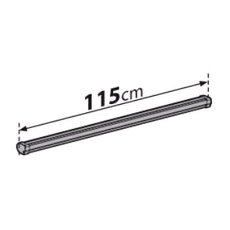 Nordrive 3 Aluminium Cargo Roof Bars (115 cm) for Renault LOGAN Estate 2007 2013, with built in fixpoints