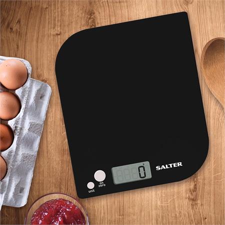 Salter Leaf Digital Kitchen Scale   Black