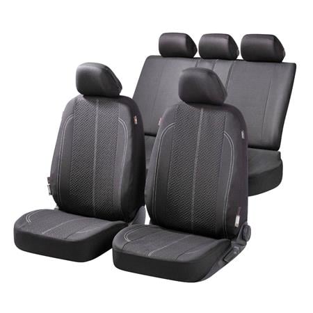 Walser Basic Zipp It Tratto Car Seat Cover Set with Zip System   Black