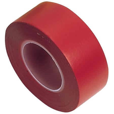 Draper Tools Red Insulation Tape to BSEN60454 Type2   10m x 19mm (8 Rolls)