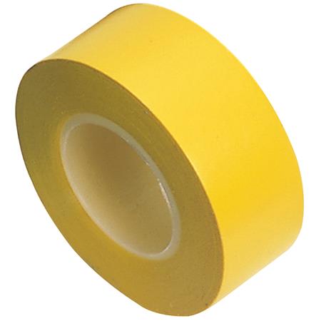Draper Tools Yellow Insulation Tape to BSEN60454 Type2   10m x 19mm (8 Rolls)