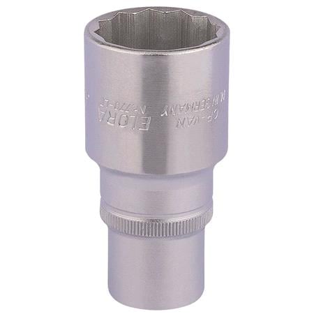 Elora 11939 30mm 1 2 inch Square Drive Deep Bi Hexagon Socket