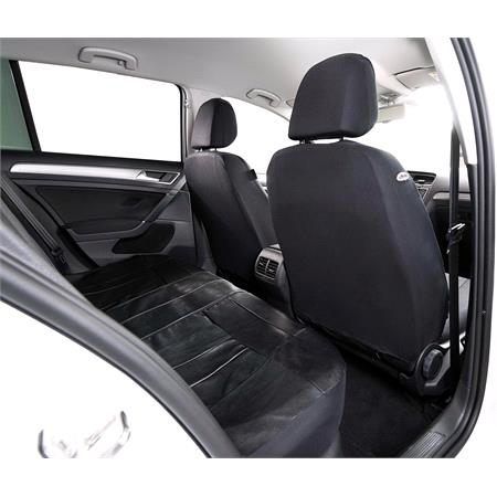 Walser Premium SoftNappa Car Seat Cover Set   Black Artificial Leather For Mitsubishi OUTLANDER Van013 Onwards