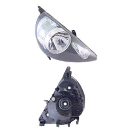 Right Headlamp (Halogen, Takes H4 Bulb) for Honda JAZZ 2004 2008