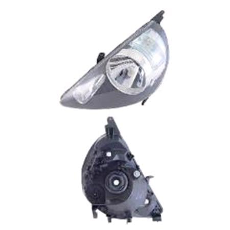 Left Headlamp (Halogen, Takes H4 B) for Honda JAZZ 2004 2008