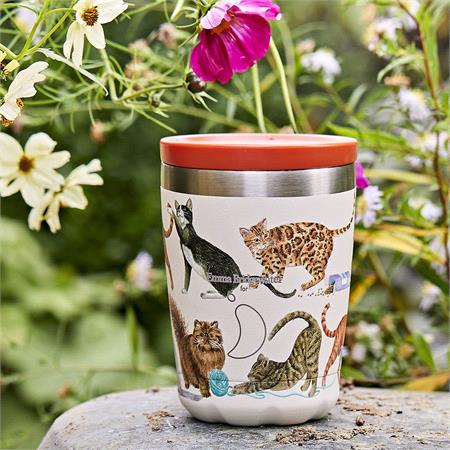 Chilly's 340ml Coffee Cup Cats, By Emma Bridgewater